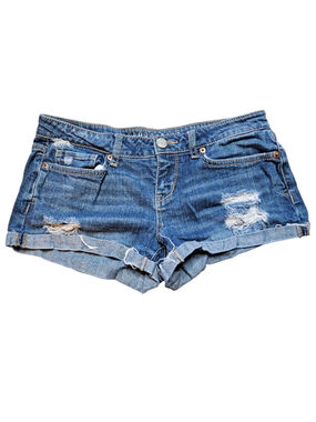 Aeropostale 0 Distressed Blue Denim Shorts